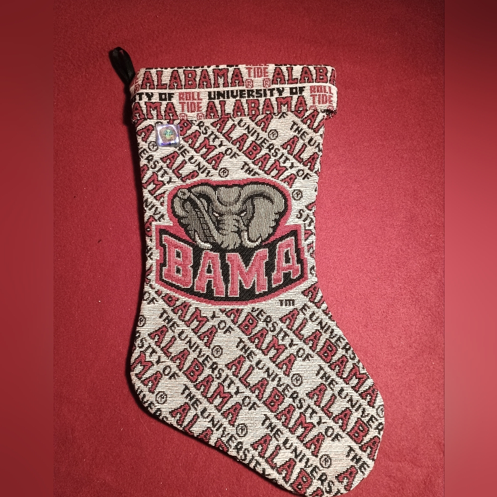 Alabama Crimson Tide Holiday Stocking 8.5 X 16 Mol